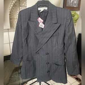 Beautiful 100% Wool pinstripe Women’s blazer coat